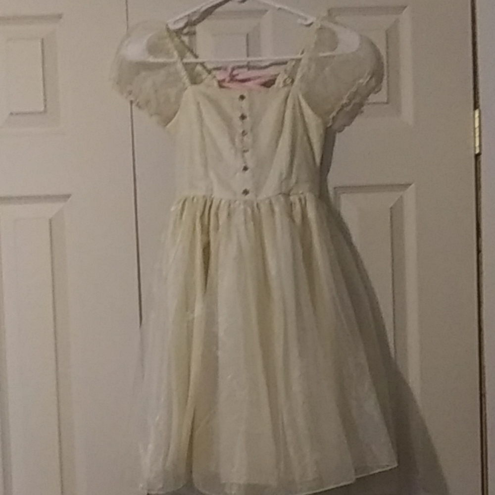Pale yellow dress
